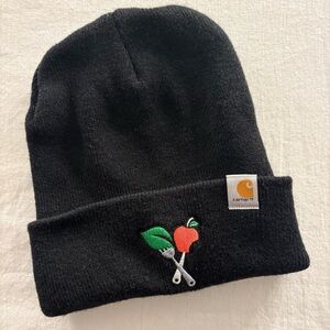 Carhartt Black Watch Hat Beanie Made in Canada Embroidered Logo